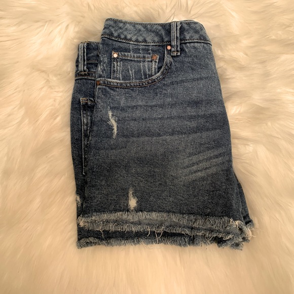 High Rise Jean Shorts - Picture 4 of 8